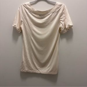 Banana Republic Ivory 3/4 Balloon Sleeve Top. Size Small
